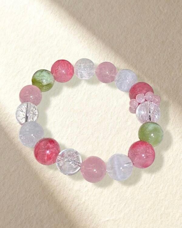 Rose Quartz Jade White Azeztulite Bracelet