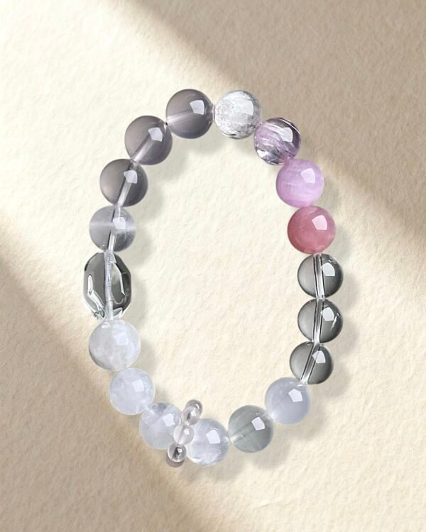 Natural Rose Quartz Clear Quartz Bracelet