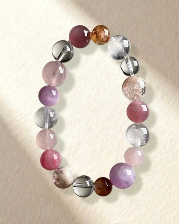 Lepidolite Rhodonite Rose Quartz Bracelet