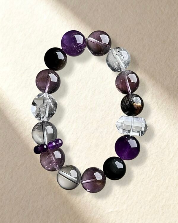 Amethyst Clear Quartz Bracelet