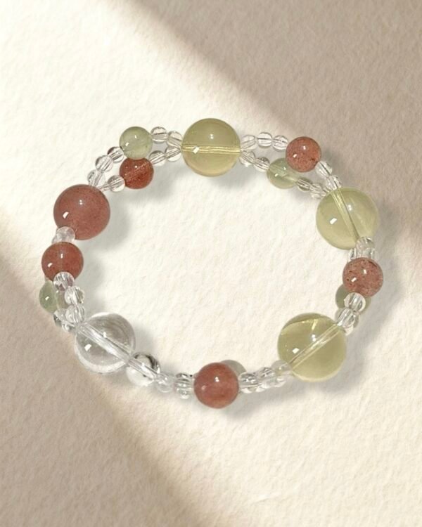 Citrine and Clear Quartz Bracelet
