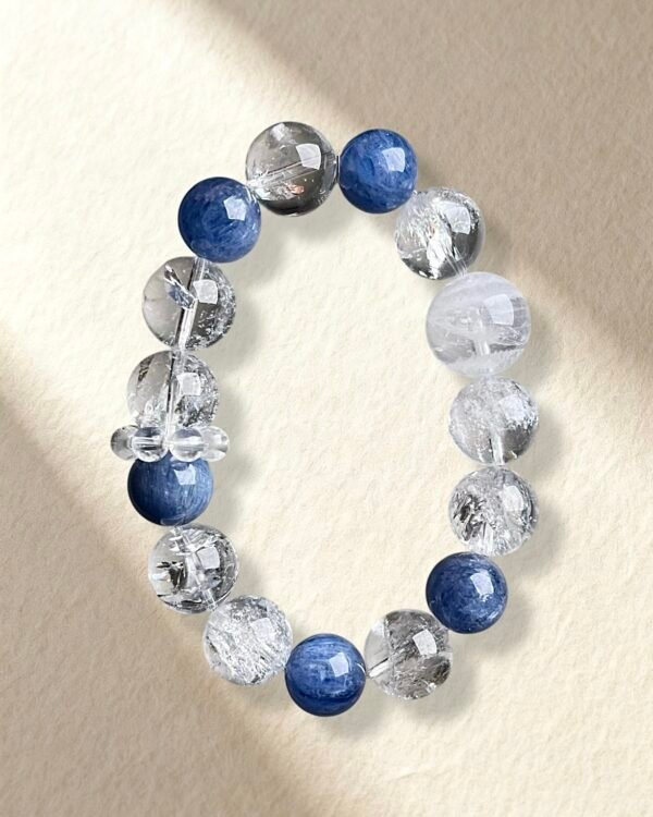 Kyanite and Clear Quartz Bracelet