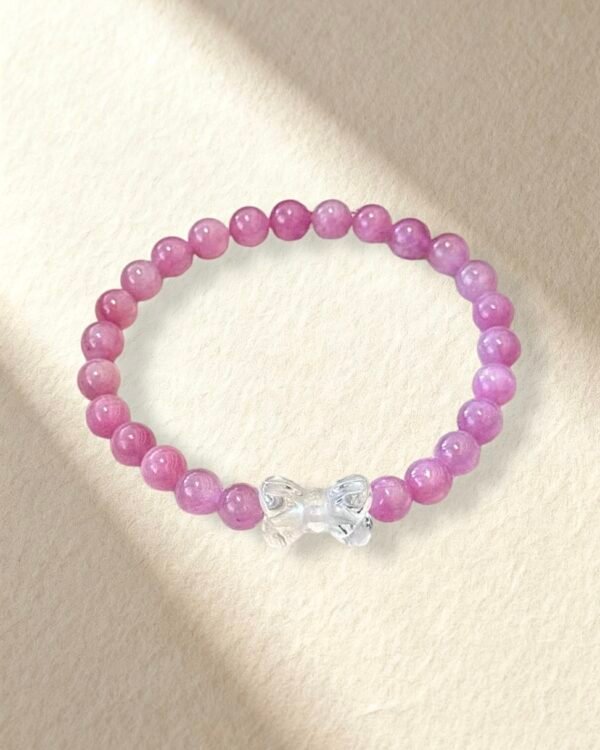 Kunzite and Clear Quartz Bracelet