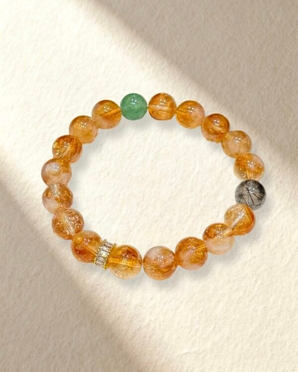 Golden Topaz Quartz Bracelet