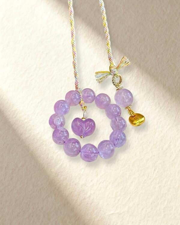 Amethyst Charm Car Pendant
