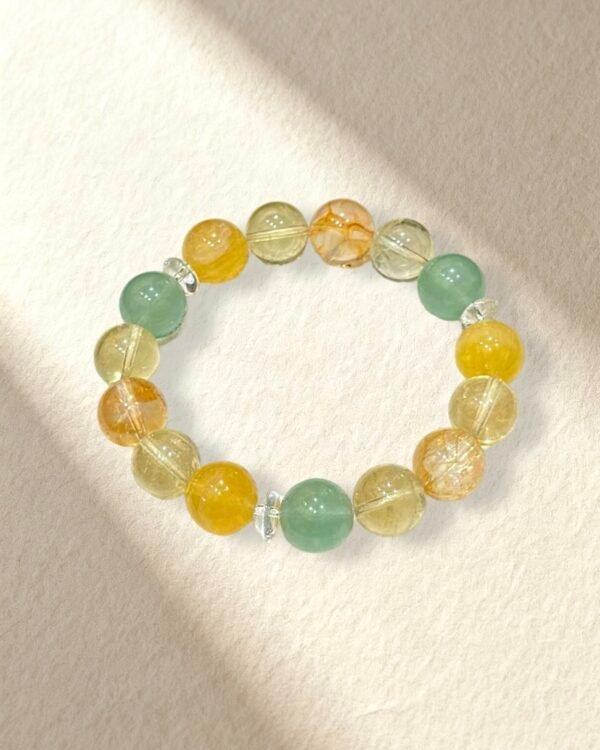Spring Vibes Crystal Bracelet Fluorite Citrine Bracelet