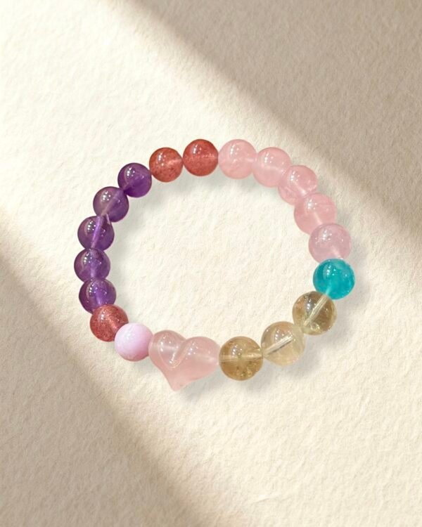 Amethyst Rose Quartz Bracelet