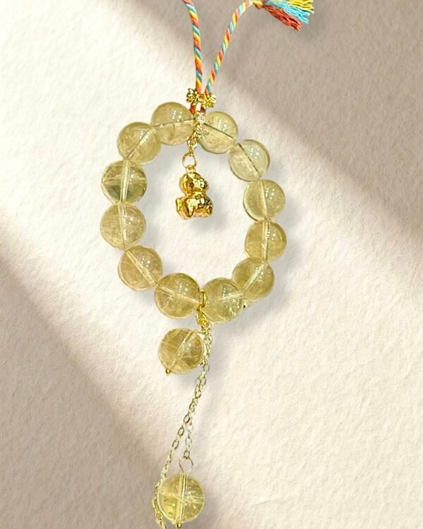 Citrine Charm Car Pendant