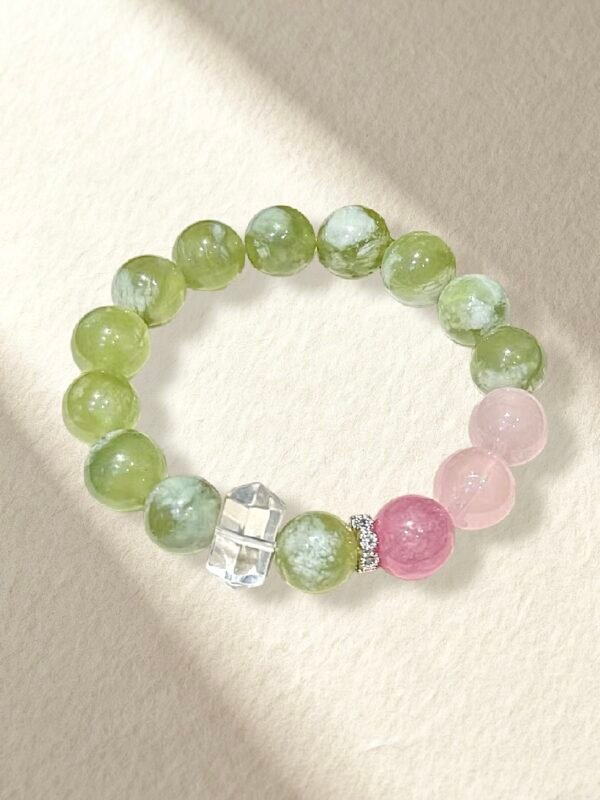 Spring Vibes Bracelet Rose Quartz Jade Bracelet