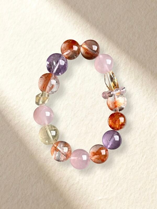Citrine Rose Quartz Amethyst Bracelet