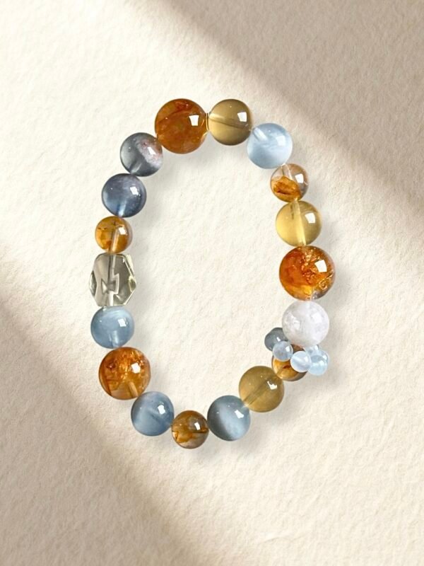 Citrine Island Aquamarine Bracelet