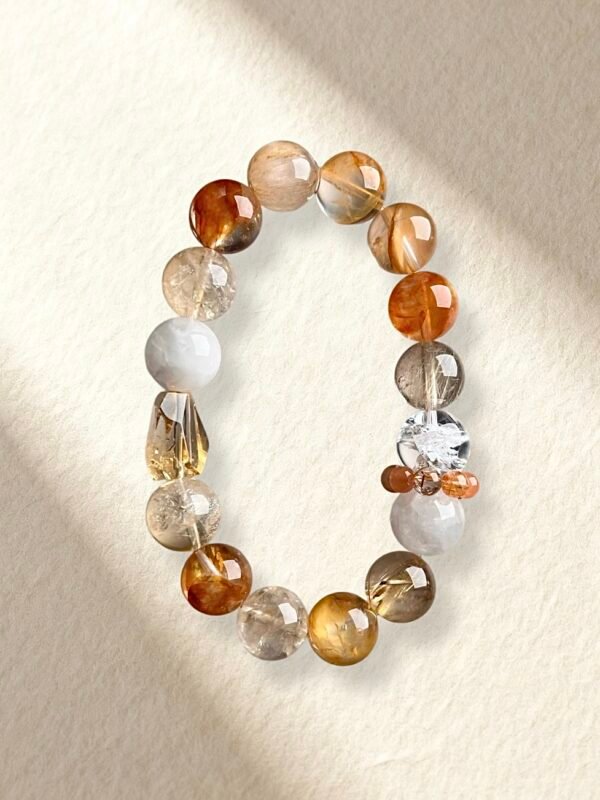 Citrine Golden Rutilated Quartz Bracelet