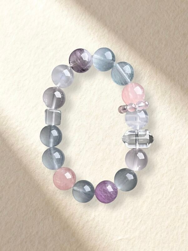 Rose Quartz and Fluorite Bracelet