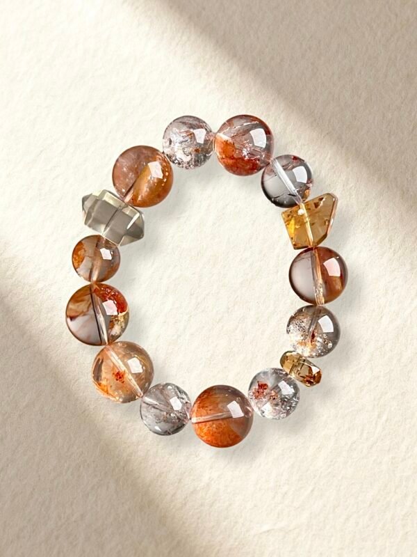 Citrine and Hematoid Quartz Bracelet