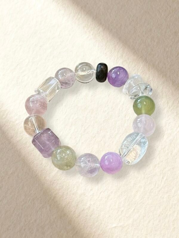 Clear Quartz Amethyst Bracelet