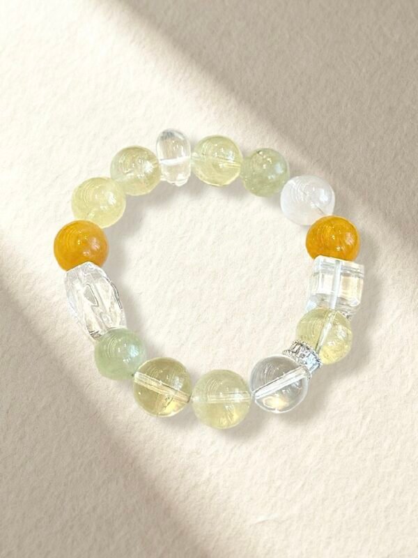 Citrine Clear Quartz Bracelet