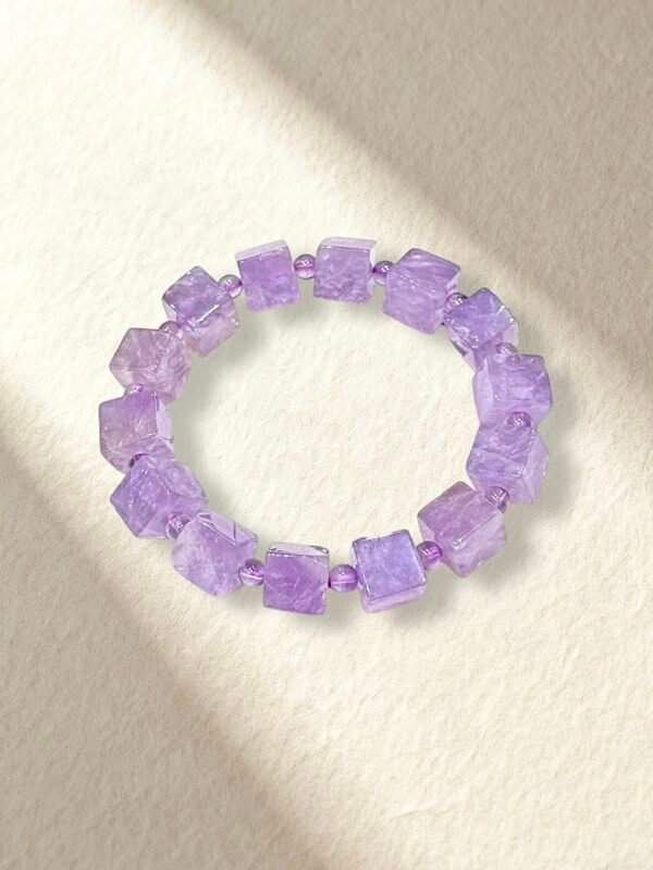 Purple Crystal Bracelet Lavender Amethyst Bracelet