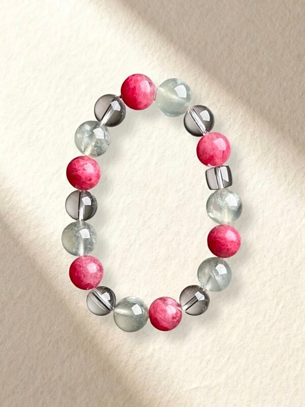 Spring Vibes Bracelet Prehnite Rhodonite Bracelet