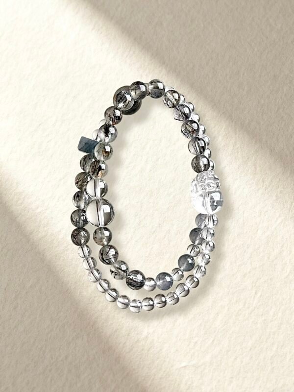 Black Rutilated Quartz Bracelet