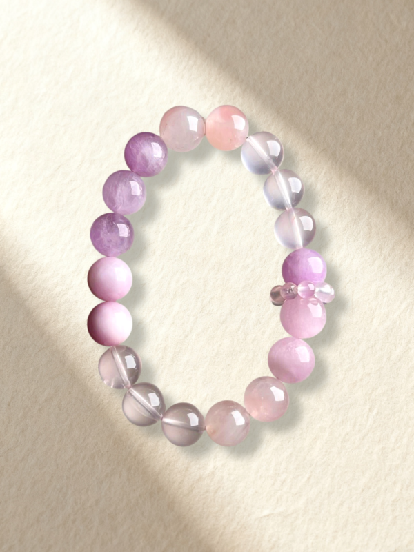 Pink Bracelet Kunzite Rose Quartz Bracelet